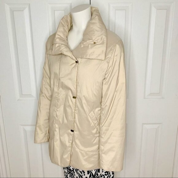 YOUR SIXTH SENSE German winter neutral cream jacket women size 8 - Picture 5 of 13